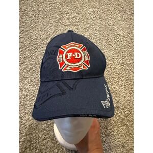 Rapid Dominance Fire Dept FD Blue Embroidered Baseball Cap One Size Fits Most